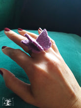 Charger l'image dans la galerie, bague papillon violet