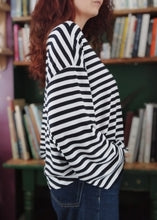 Charger l'image dans la galerie, tee-shirt large rayure Burton maille viscose