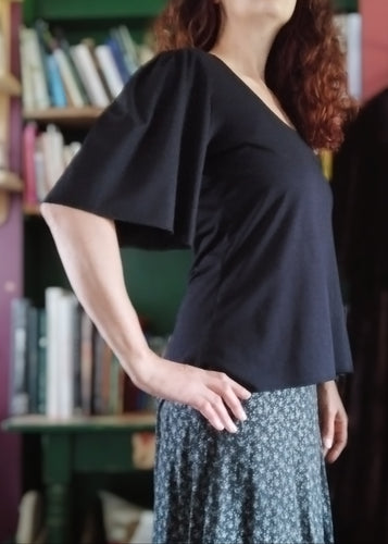tee-shirt papillon/viscose (à la commande)