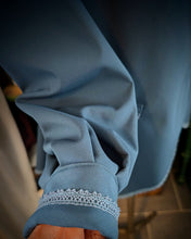 Charger l'image dans la galerie, veste imperméable taille 40 bleu canard, à capuche pointue