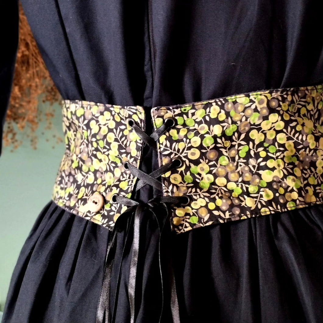 ceinture lacée liberty vert