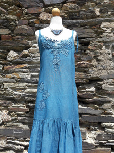 robe Naïade bleu indigo