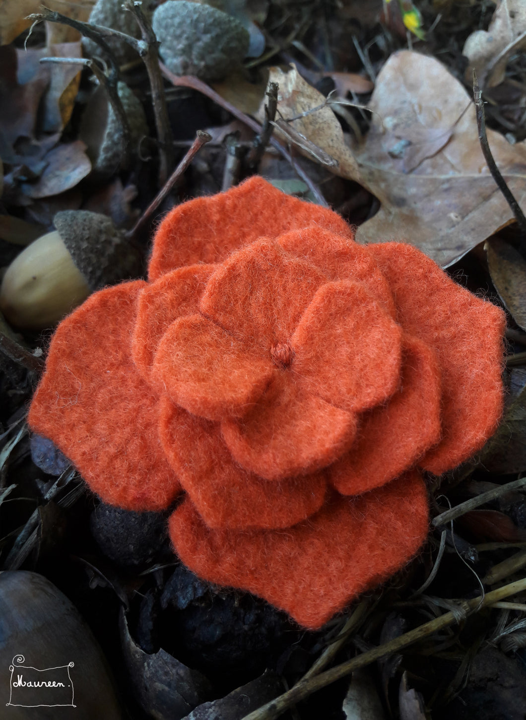 barrette hortensia coloris 'foxy' (teinture végétale)