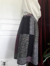 Charger l&#39;image dans la galerie, jupe taille elastiquée patchwork en coton créatrice maureen