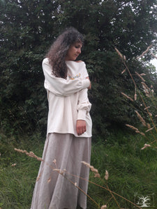 sweat-shirt bio coton long fabriqué en Bretagne créatrice Maureen