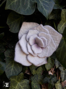 grande barrette hortensia coloris mûre sauvage (teinture naturelle)