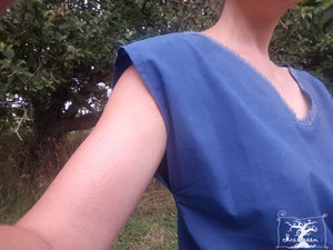 blouse bleu indigo