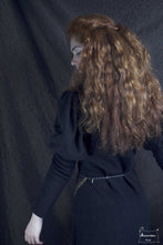 Charger l&#39;image dans la galerie, robe padmé en polaire noire