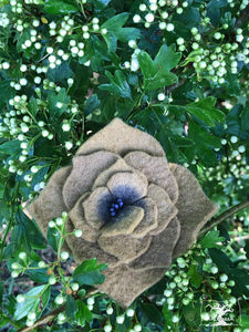 grande barrette fleur hortensia