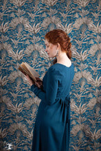 Charger l&#39;image dans la galerie, robe Ann Elliott bleu canard taille 36 EN STOCK