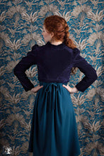 Charger l&#39;image dans la galerie, robe Ann Elliott bleu canard