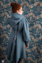 Charger l&#39;image dans la galerie, manteau Elinor polaire bleu canard