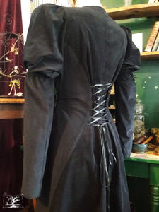 robe de jour d'hiver velours noir